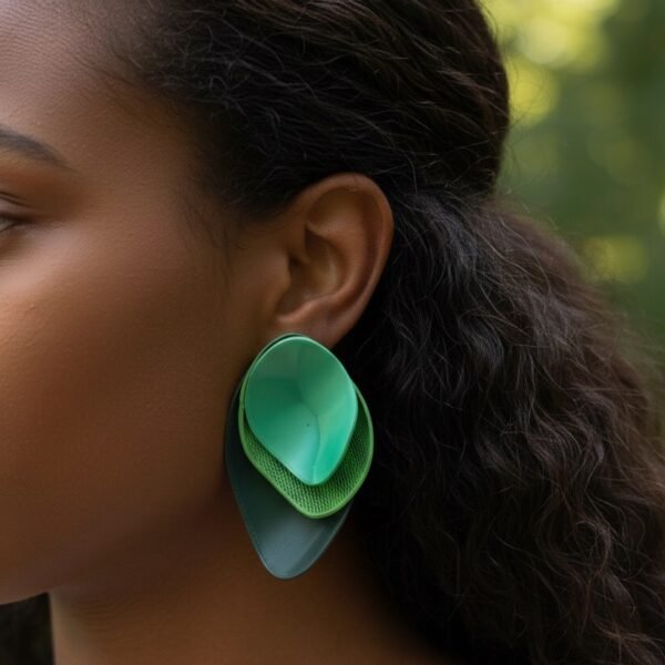 Pendientes Acetabularia de Rebs Design Lab inspirados en formas marinas.